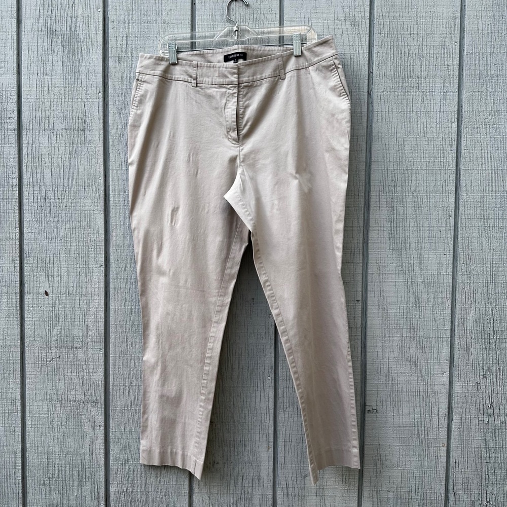 Lafayette 148 New York Beige Womens Size 16‎ Pants Career Casual Cropped Chinos